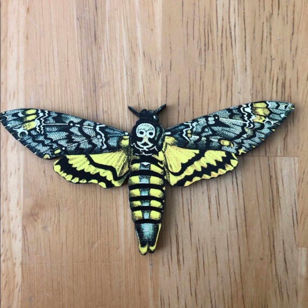 Deaths Head Moth hair clip Silence of the Lambs